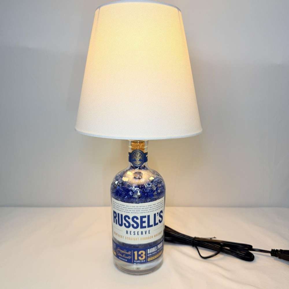 Russell's Reserve 13 Year Old Bourbon‎ Whiskey Bottle Lamp Fathers Day